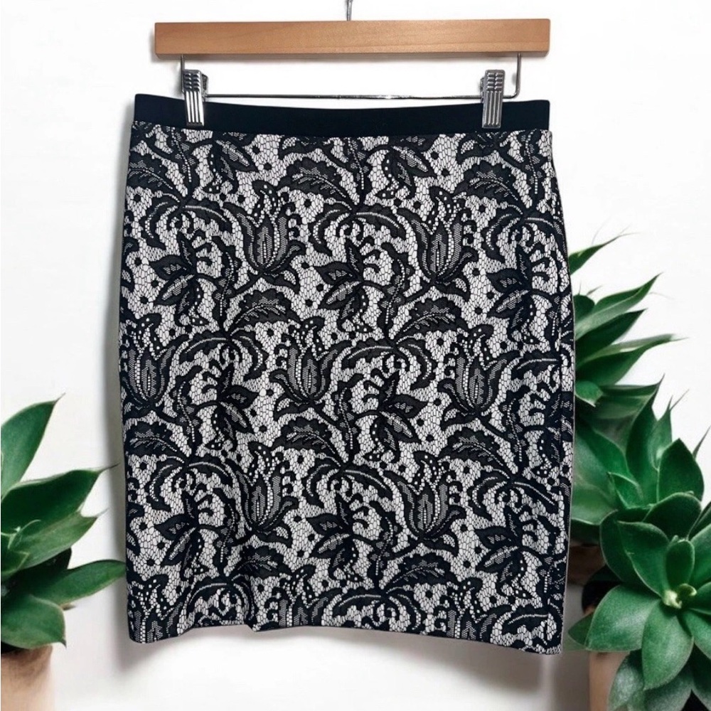 Karen Kane Women’s Lace Overlay Pencil Skirt Career Size Small